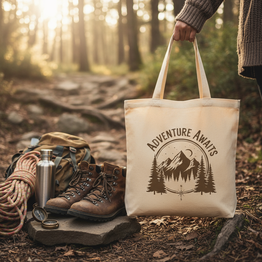 Adventure Awaits Tote Bag