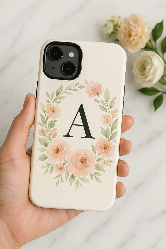 Floral Monogram Phone Case