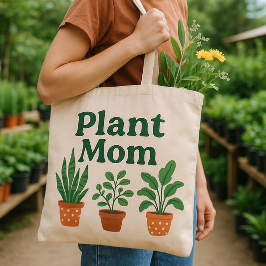 Plant Mom Tote Bag