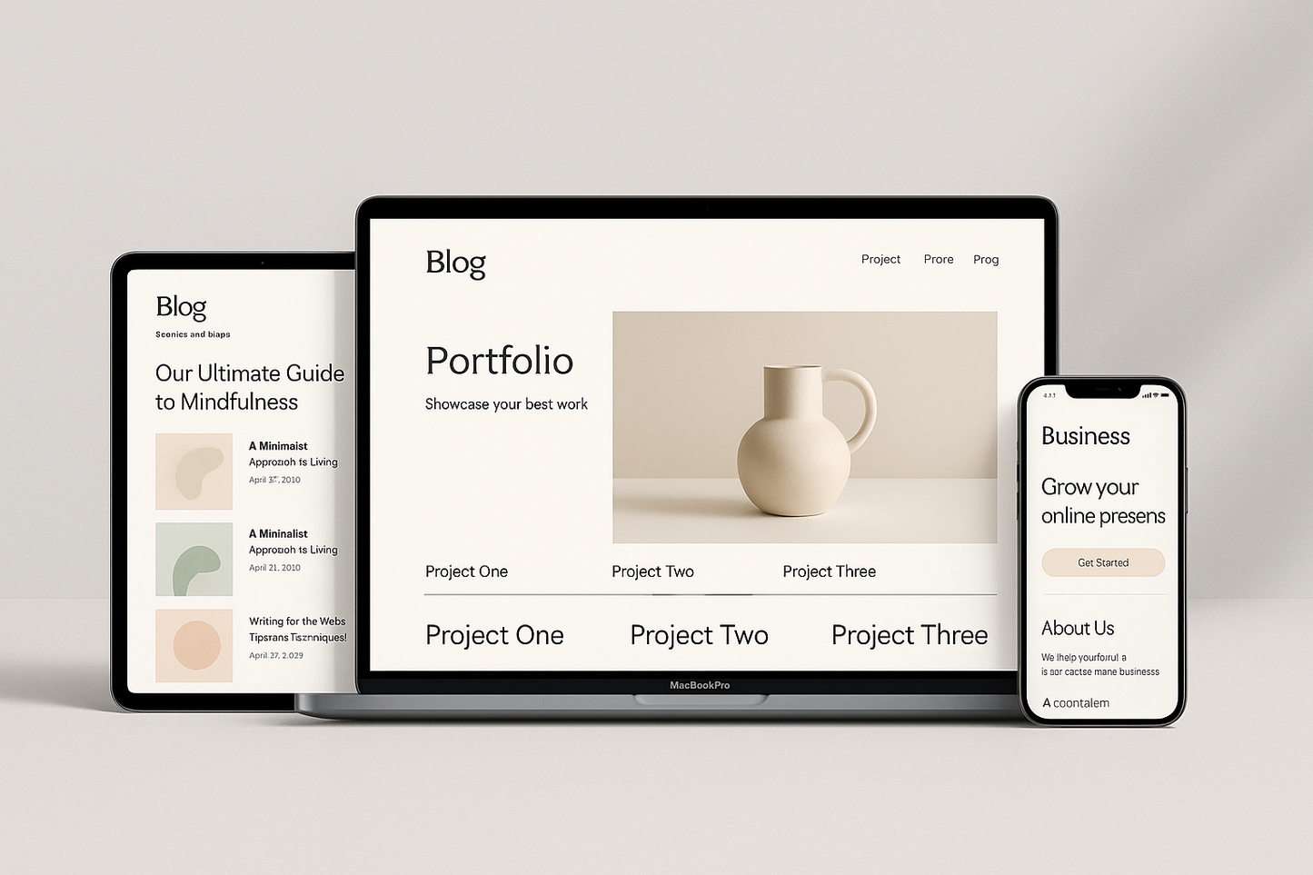 Minimalist Website Templates